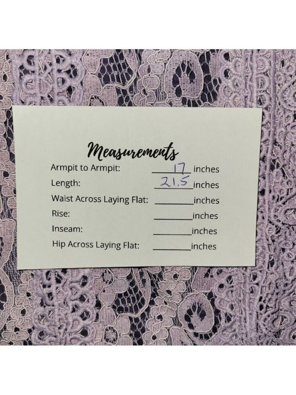 Anthropologie Eri + Ali Sydney Lace Blouse In Lavender Lined Women's Size XS - Picture 10 of 10